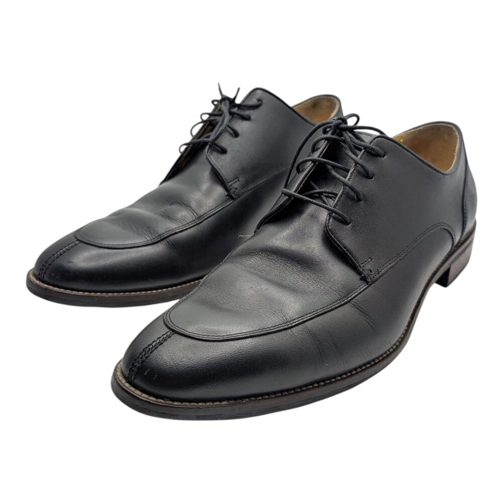 Cole Haan Men's Lenox Hill Leather Split Toe Oxford Shoes Black Size 11 Career